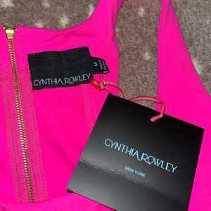 Hot/neon pink Cynthia Rowley dress sz M